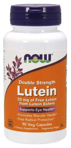 NOW Foods, Lutein, 20mg Double Strength - 90 vcaps