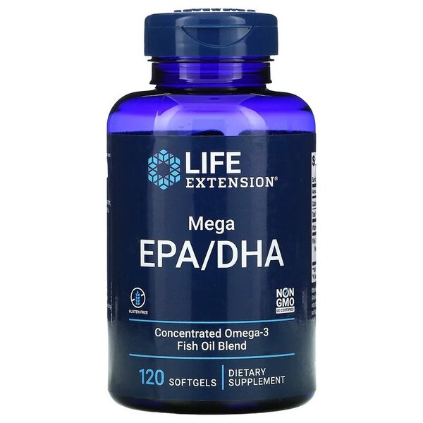 Life Extension, Mega EPA/DHA - 120 softgels
