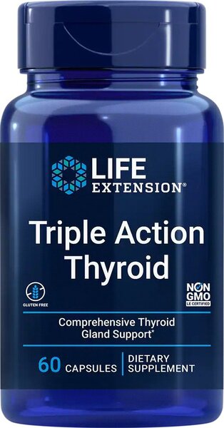 Life Extension, Triple Action Thyroid - 60 vcaps