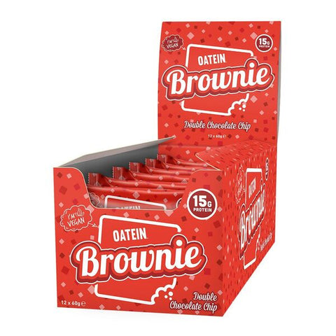 Oatein, Oatein Brownie, Double Chocolate Chip - 12 x 60g