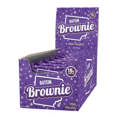 Oatein, Oatein Brownie, White Chocolate - 12 x 60g